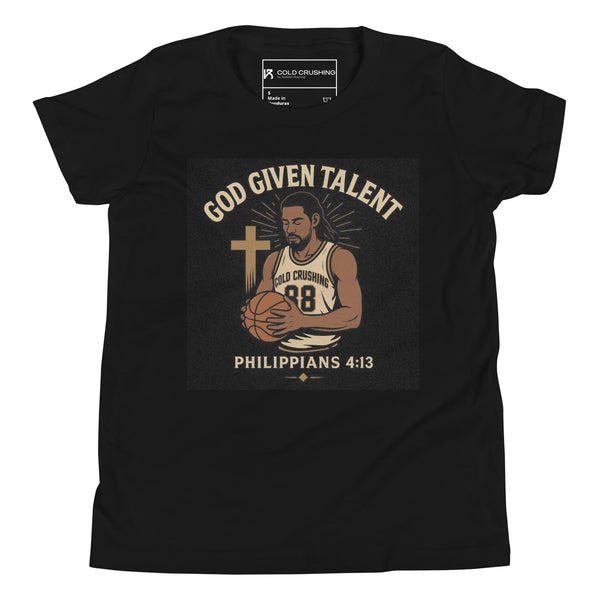 God Given Talent – Philippians 4:13 Basketball Faith Shirt